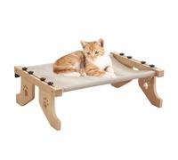 Railing Cat Bed, Easy Seat Cat Perch for Window Sill, Sturdy Cat Hammock Window Seat for Indoor Cats, Perfect for Window, Bedside, Drawer & Cabinet
