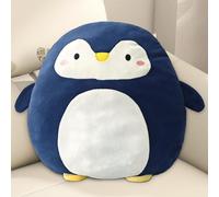 RAILONCH Cojín de animales de peluche de peluche de dibujos animados cojín lindo dinosaurio regalo unisex (pingüino)