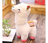 RAILONCH Peluche de alpaca, juguete de peluche dulce de llama, para bebés, niños, niñas, Navidad, regalo de cumpleaños (blanco, 25 cm)