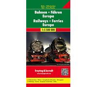 Railway + Ferries Europe, Railway Map Railway & Ferry Map 1:5 500 000