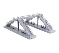 Railway Footbridge Decor - 11.42 Inches PP Material, Railway Bridge Model, Assembly Kit, Scenery | Diorama Display Train Layout Decoration, Hobby Craft, Mini Scene Setup