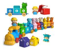 Railway Learning Set - Color Matching Train Kit, Sorting Play with Counting, Educational Track Design, Cognitive Skill Toy, Development Aid for Improving Early Numeracy Recognition and Problem Solving