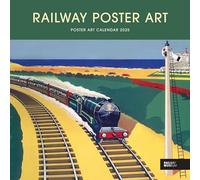 Railway Poster Art National Railway Museum Square Wall Calendar 2025