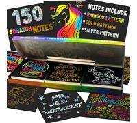 Raimarket Papel Negro para Rascar y Dibujar Set de Papel para Rascar Niños y Magic Libro para Rascar - Ideal para Navidad Halloween y Regalos de Cumpleaños, Arte Creativo para Niños de 4 a 8 Años