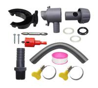 Rain Barrel Diverter Kit Flexible Hose Filtration with Adjustable Valve
