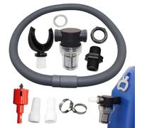 Rain Barrel Diverter Kit - PVC Rubber 50 cm | Downpipe Rain Collector | Diverter with Filter to Catch Water Collection System Gutter Spout Eco Irrigation Storage Storage Barrel Adapter