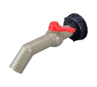 Rain Barrel Valve Converter, Water Barrel Spigot Kit, Outdoor Water Jug Connector Fitting, Heavy Duty Garden Irrigation Faucet, Quarter Turn Adapter