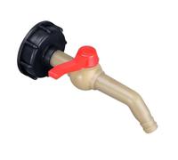 Rain Barrel Valve Converter, Water Barrel Spigot Kit, Outdoor Water Jug Connector Fitting, Heavy Duty Garden Irrigation Faucet, Quarter Turn Adapter