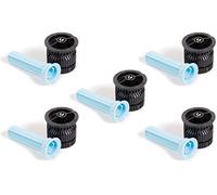 Rain Bird Boquilla HE-Van-15 para rociadores estáticos, por Ejemplo 1804, 5 Unidades, Alta olor Verde Oscuro, Alcance de 1,5 m a 2,4 m, Ahorro de Agua (15 he-Van, Negro)