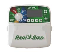 Rain Bird Programador de Riego Automático ESP-TM2 4 Zonas Interior | Compatible WiFi con Módulo LNK2 (No Incluido) | Pantalla LCD Retroiluminada | Fácil Programación