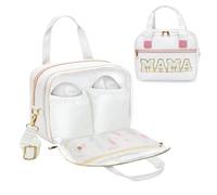 rain bunny Bolsa para extractor de leche portátil con enfriador y bolsa de hielo compatible con bombas Elvie y Medela con estilo, bolsa térmica para bombas con correa para el hombro, trabajo, viajes y