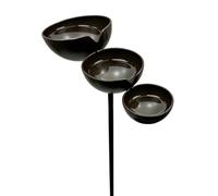 Rain Catcher Bird Bath | Rustproof Outdoor 3-Tier Decorative | Rain Catcher Butterfly Feeder | Ideal for Outdoor Garden Yard Pathway Driveway Patio Lawn Grassland Porch