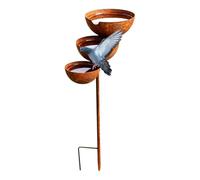 Rain Catcher - Metal Vintage Design, Outdoor Garden Decor, Rustic Water Col | Rain Water Collection Bee Waterer Rain Catcher Metal V Hummingbird Butterfly Chickadee Yard Lawn Landscape Pathway Flower Bed