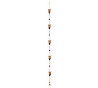 Rain Chains Outdoor, Owl Rainwater Catcher, 7.5Ft Adjustable Length, Decorative Metal Links, Rainwater Feature for Entryway Decor, Garden Corners, Front Door Display, Elegant Design