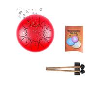 Rain Chime Flower Drum - Steel Tongue Drum, 8 Note 6 Inch Chakra Drum for Rain, Waterproof Musical Drum for Outdoor Garden, Enjoy the Rain Symphony(9#)