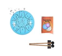 Rain Chime Flower Drum - Steel Tongue Drum, 8 Note 6 Inch Chakra Drum for Rain, Waterproof Musical Drum for Outdoor Garden, Enjoy the Rain Symphony(2#)
