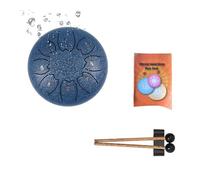 Rain Chime Flower Drum - Steel Tongue Drum, 8 Note 6 Inch Chakra Drum for Rain, Waterproof Musical Drum for Outdoor Garden, Enjoy the Rain Symphony(5#)