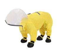 Rain Coat For Dogs | Pet Raincoat Poncho, Waterproof Reflective Dog Jacket, Clear Hood Dog Raincoat, Windproof Dog Poncho, Rain Jacket For Medium Dogs, Dog Raincoat with Reflective Strips,