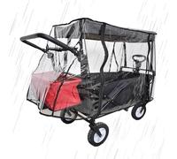 Rain Cover for Carts, Cart Waterproof Protector, EVA Dustproof Shield, Portable Fit, Sturdy Material, Ideal for Garden Camping Outdoor Use, 35.43 Inches, Clear, 1 Piece