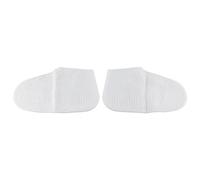 Rain - Deflecting Footwear Covers for Rain | Thick Silicone - Skid Overshoes Keep Feet Dry | Reusable Elastic White Guards for Outdoor/Walking/Travel | M L Size (White L: 56 - 58cm / 22 - 22.8in)