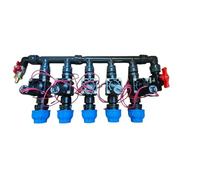 Rain - Distribuidor de 2 vías, 3 vías, 4 vías, 5 vías, 6 velocidades, 1 pulgada, electroválvula PGV 101 GB IG, acoplamientos DN25 DN32, conexión de aire comprimido y válvula (DN25, distribuidor de 5
