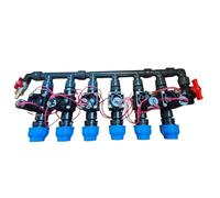 Rain - Distribuidor de 2 vías, 3 vías, 4 vías, 5 vías, 6 velocidades, 1 pulgada, válvula solenoide PGV 101 GB IG, acoplamientos DN25 DN32, conexión de aire comprimido y válvula (DN32, distribuidor de