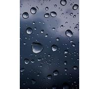 Rain Drop on Glass Reflection