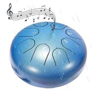 Rain Drum for Outside - Steel Tongue Drum Rain Chime - Outdoor Rain Chime Musical Chimes Instrument,Handpan Meditation Drum Rain Drum for Garden,Enjoy the Rain Symphony (Blue)