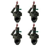 Rain Electroválvula RN 150 9V 3/4 Hembra con Regulador de Caudal, Poliamida Reforzada con Fibra de Vidrio, IP68, PN12, Pack de 4 unidades