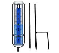 Rain Gauge, Adjustable Height Water Meter, Accurate Precipitation Monitor, Large Clear Number Display, 29.53x2.09x2.09 inches, Ideal for Yard, Fence, Lawn, Garden, Farm