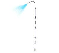 Rain Gutter Tool | 7 Inch Telescopic Heavy Duty Metal Rotating Wall | Gutter Cleaner Tool Extension Wand for House Roof Leaves Debris Twigs Trash Pool Maintenance Supplies