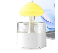 Rain Humidifier Water Drip - Modern Mist Maker | Decoración Del Atomizador En Forma De Nube, Cascada De Tranquilo, Nebulizador De Corriente De Aire Ultrasónico, Lindo Vaporizador Orbe, Puri