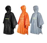 Rain Ponchos Adultos con Banda Reflectada, Impermeable Impermeable para Hombres Mujeres, Poncho de Gran Tamaño para Senderismo, Senderismo, Camping, Naranja, Chaqueta de Lluvia Transpirable para