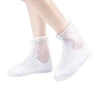 Rain Shoe Covers - PVC Waterproof Boots Covers for Outdoor Hiking Climbing with Non-Slip Thickened Wear-Resistant Material | Ankle High Top Design for Rain mud Snow Protection
