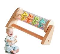 Rain Stick - Toy Sensory Rain 18x5.5x9cm | Rattle Toys, Musical Instrument, Soothing Sound Sensory Tube, Clear Visual Beads For Kids Early Learning Nursery Play