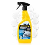 Rain X Cerami-X Detailer Premium Tratamiento Cerámico Coche, Cera Coche Brillo Alto con Protección Hidrofófica y UV, Protege 3 Meses -750ml