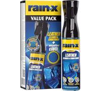 Rain-X Limpiador de Tapicerías de Cuero para Coche - Limpia, Nutre y Protege contra Manchas |- Repelente de Líquidos, Acabado Natural y Protección UV con Paño de Microfibra - 300 ml