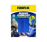 Rain-X Toallas de Microfibra - Sin Pelusas ni Arañazos - Alta Absorción - Uso Versátil para Auto, Moto, Barco y Hogar - para Secar, Pulir y Limpiar - Set de 2 Unidades