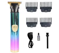 Rainao Cortas T9 | Recortadora de Bigote Recargable USB para Barba | Recortador de Bigote en Relieve y detallado Recortador de con Hoja en T con 4 peines guía