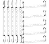 RAINBERG Paquete de 5 perchas mágicas de metal que ahorran espacio, ahorro de espacio, organizador de ropa para armario, diseño de gancho actualizado. (5)