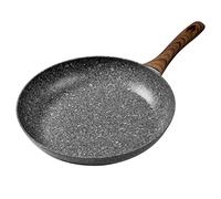 Rainberg Sartén de 24 cm revestimiento antiadherente de granito sartenes antiarañazos sartenes antiadherentes sartén de piedra compatible con inducción mejor regalo de Navidad caja de regalo (28 cm)