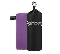 Rainberg Toalla de Microfibra (180 x 90 cm), de Secado rápido, súper Absorbente, ultracompacta, Ligera, Ideal para Camping, Gimnasio, Playa y natación. (Morado)