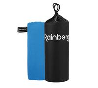 Rainberg Toalla de Microfibra (180 x 90 cm), Secado rápido, súper Absorbente, ultracompacta, Ligera, Ideal para Camping, Gimnasio, Playa y natación. (Azul)