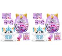 Rainbocorns Kittycorn Surprise Series 2, Pomme The Exotic Cat - Peluche Coleccionable - 10 sorpresas para desempacar, pelar y revelar corazón, calcomanías, a Partir de 3 años (Gato exótico)