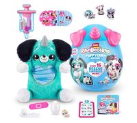 Rainbocorns Puppycorn Rescue Surprise, Peaches The Sausage - Peluche Coleccionable - Más de 12 sorpresas, corazón de pelar y revelar, calcomanías, Limo de jeringa, a Partir de 3 años (Salchicha)