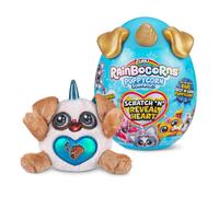 Rainbocorns Sparkle Heart Surprise Serie 3 Puppycorn Surprise (Puggy) de ZURU Perro de peluche, sorpresas, mezcla de slime, pegatinas y m?s