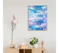 Rainbow 300 Piece Jigsaw Puzzles for Adults, Colourful, Challenging & Brainteasing Adult Puzzles 300 Pieces Clouds Roses, Fun jigsaws for The Whole Family 16x11 Inch