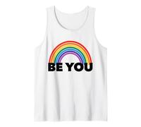 Rainbow B You - Diseño Inspirador de Conciencia del Orgullo LGBTQ Camiseta sin Mangas