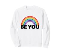 Rainbow B You - Diseño Inspirador de Conciencia del Orgullo LGBTQ Sudadera