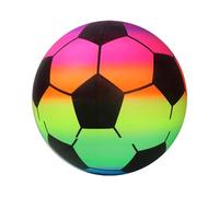 Rainbow Ball - Inflatable Beach Play Sphere, Multicolor Kids Water Fun Toy
